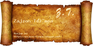 Zajzon Tímea névjegykártya